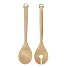 CONJUNTO KITCHENAID 2 ESPATULAS PARA SALADA EM MADEIRA DE BETULA 30CM KQR713OHE