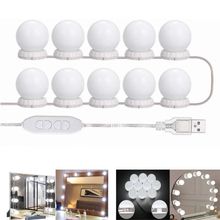 Kit 10 LAMPADAS- Luminária Led De Maquiagem Camarim Penteadeira 10 Lâmpadas