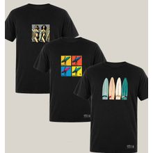 Kit 3 Camisetas Masculinas Surf WSS Brasil