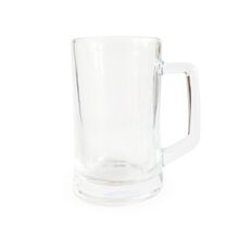 Caneca de Vidro Grosso Para Chopp Cerveja Suco Modelo Apolo 360ML Resistente Pesada Congela