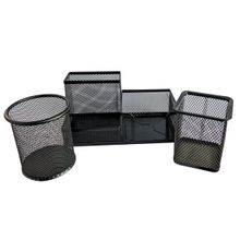 Conjunto Porta Canetas Organizador de Mesa Bloco de Notas Grampos Clips Escritório Home Office