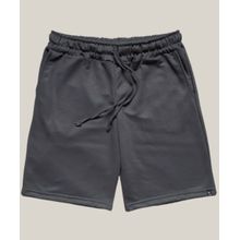 Bermuda Moletom Masculina Cinza Chumbo WSS Brasil