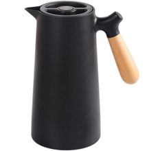 Garrafa de Café Chá Água Suco Líquidos 1L Térmica sem Sensor Cor Preto