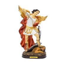 São Miguel 41cm - Enfeite Resina - Tudo em Caixa