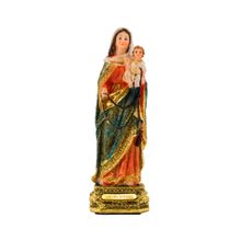 Nossa Senhora Do Rosário 22cm - Enfeite Resina - Tudo em Caixa