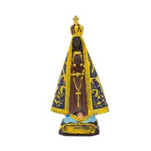 Nossa Senhora Aparecida 10cm - Enfeite Resina - Tudo em Caixa