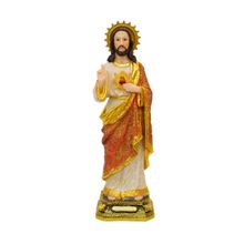 Sagrado Coração De Jesus 51cm - Enfeite Resina - Tudo em Caixa