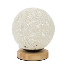 Luminária Bola Branca 18x15x15cm - Tudo em Caixa