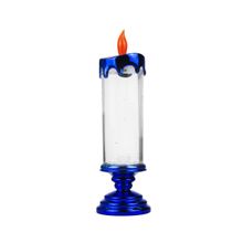 Luminária Vela Azul Redemoinho 26cm - Tudo em Caixa