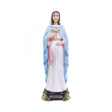 Nossa Senhora Grávida 32cm - Enfeite Resina - Tudo em Caixa