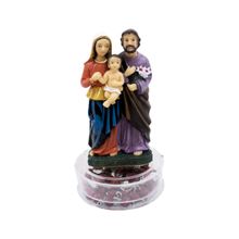 Terço Sagrada Família 10cm - Enfeite Resina - Tudo em Caixa