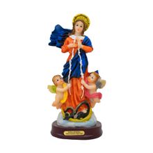 Nossa Senhora Desatadora De Nós 15cm - Enfeite Resina - Tudo em Caixa
