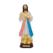 Jesus Misericordioso 15cm - Enfeite Resina - Tudo em Caixa