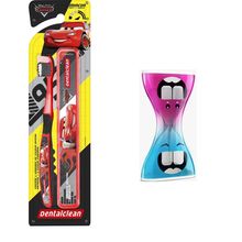 Aprenda escovar dentinhos no tempo correto CARROS vermelho