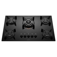 Cooktop 5 Bocas Preto com Mesa de Vidro e Tripla Chama Atlas U Top Bivolt