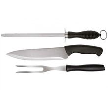 Kit para Churrasco 3 Peças Style Cabo Preto - Wellhome