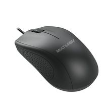 Mouse Com Fio Large Conexão USB 1200 dpi Cabo de 120cm 3 Botões Tamanho Grande Preto - MO308OUT [Reembalado] MO308OUT