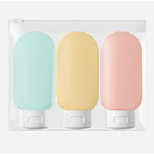 Frascos Shampoo, Creme e Sabonete 60ml – 03 Peças