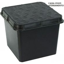 Caixa Aterramento PVC Com Tampa Inspeção 25x25cm Reforçada