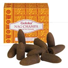 Incenso Cone Indiano Massala - Nag Champa - Goloka 10un