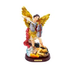 São Miguel 21cm - Enfeite Resina - Tudo em Caixa