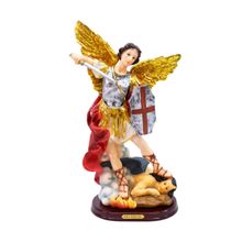 São Miguel 30.5cm - Enfeite Resina - Tudo em Caixa