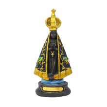 Nossa Senhora Aparecida 10cm - Enfeite Resina - Tudo em Caixa