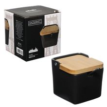 Saleiro Manhattan Porcelana Hauskraft Preto 270 ml