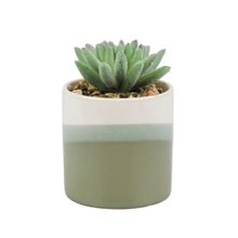 Vaso Porcelana Planta Artificial Modelo B11x8x8cm - Tudo em Caixa