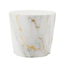 Vaso Porcelana Manchas Estilo Mármore 9x10x10cm - Tudo em Caixa