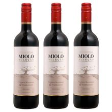Kit 03 Un. Vinho Miolo Seleção Tempranillo e Touriga 750ml