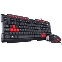 Kit Teclado e Muse Gamer Grifo - Mouse 2400 DPI Cabo USB 1.8m Led Vermelho VGC-01V Vinik 30089