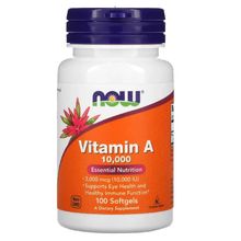 Vitamina A 10.000 IU 100 Softgels Now Foods