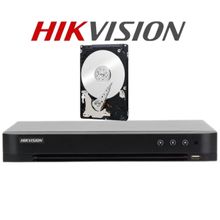 Dvr Gravador Hikvision Fhd 4 Canais 1080p Ds-7204hghi-k1 com HD 320 GB