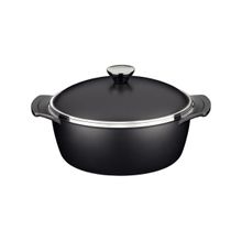 Caçarola Tramontina Lyon Forjado Antiaderente Preto e Tampa 24 cm 3,7 L