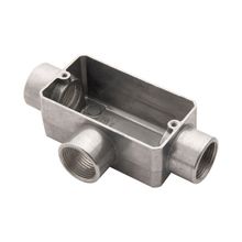 Condulete Fixo 3/4 Tipo T Tramontina sem Tampa com Rosca e com Pintura Eletrostática a Pó