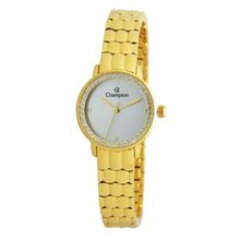 Relógio Champion Feminino Ref: Cf24528h Fashion Dourado