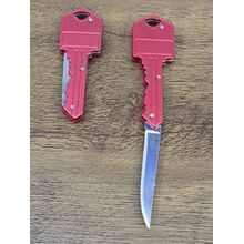 Canivete Chaveiro Mini Faca Personalizado Dobrável Escondida porta-chaves Vermelho