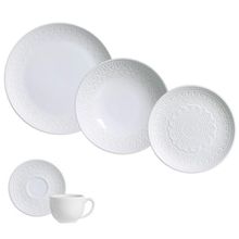 Aparelho de Jantar 20 Peças Porto Brasil Agra em Cerâmica Feldspática - Branco