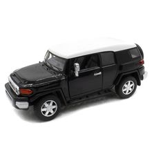Miniatura Toyota FJ Cruiser Kinsmart 1/36 Metal e Fricção Preto