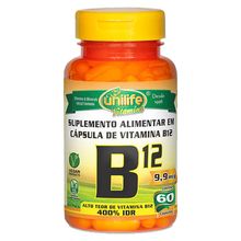 Vitamina B12 Ciaonocobalamina 60 Caps - Unilife