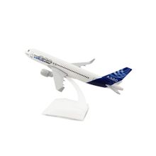 Avião Miniatura de Metal Airbus A320 em Escala 1:400 Colecionável Com Base em Acrílico Decoração de Mesa