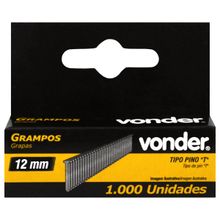 Kit 3000 Pino 12mm Grampo Tipo T Para Grampeador Manual Vonder Plus