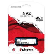 Ssd M.2 Kingston Nv2 500Gb NVM-e 2280 SNV2S/500G Pci-e Gen 4.0 3000Mb/s