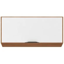 Armário de Geladeira Demóbile Firenze com 1 Porta Basculante - Amêndola/Branco