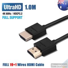1X Cabo Hdmi Audio E Video Digital Versao 2.0 4K 2160P Blindado Com 1.5 Metros Indicado Para  Xbox One Sony Playstation