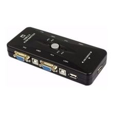 Switch Vga Chaveador 4X1 Kvm Usb Para Mouse Teclado Comutar