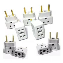 Adaptador De Tomada Universal 10A / 20A Para 10A Kit C/10 Un