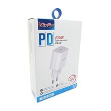 Fonte Carregador Tomada Usb Tipo C Kingo 20W Para Iphone 11