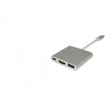 Cabo Adaptador Type-c Com Hdmi Usb 3.0 E Typo-c Femea P